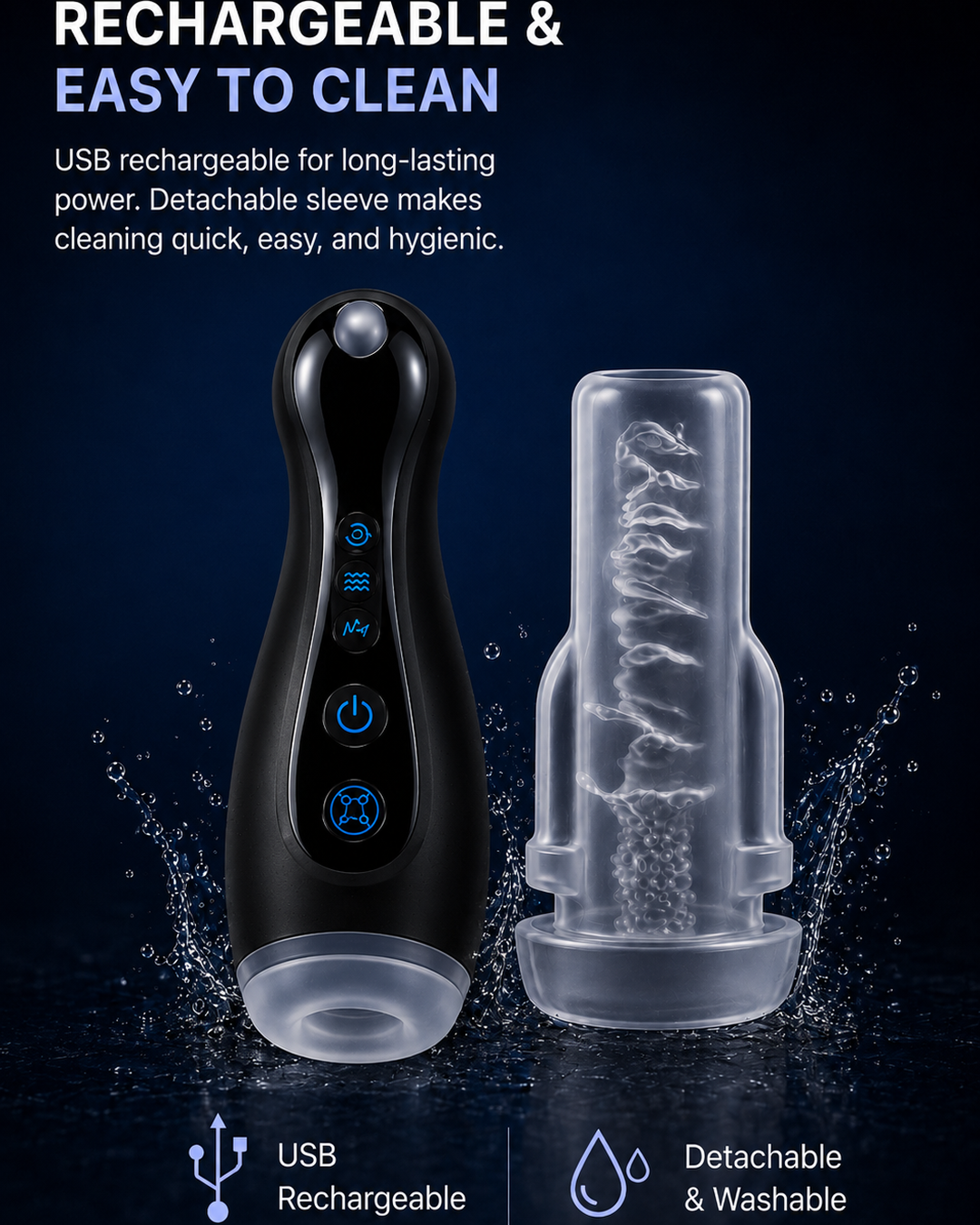 Rechargeable and easy to clean